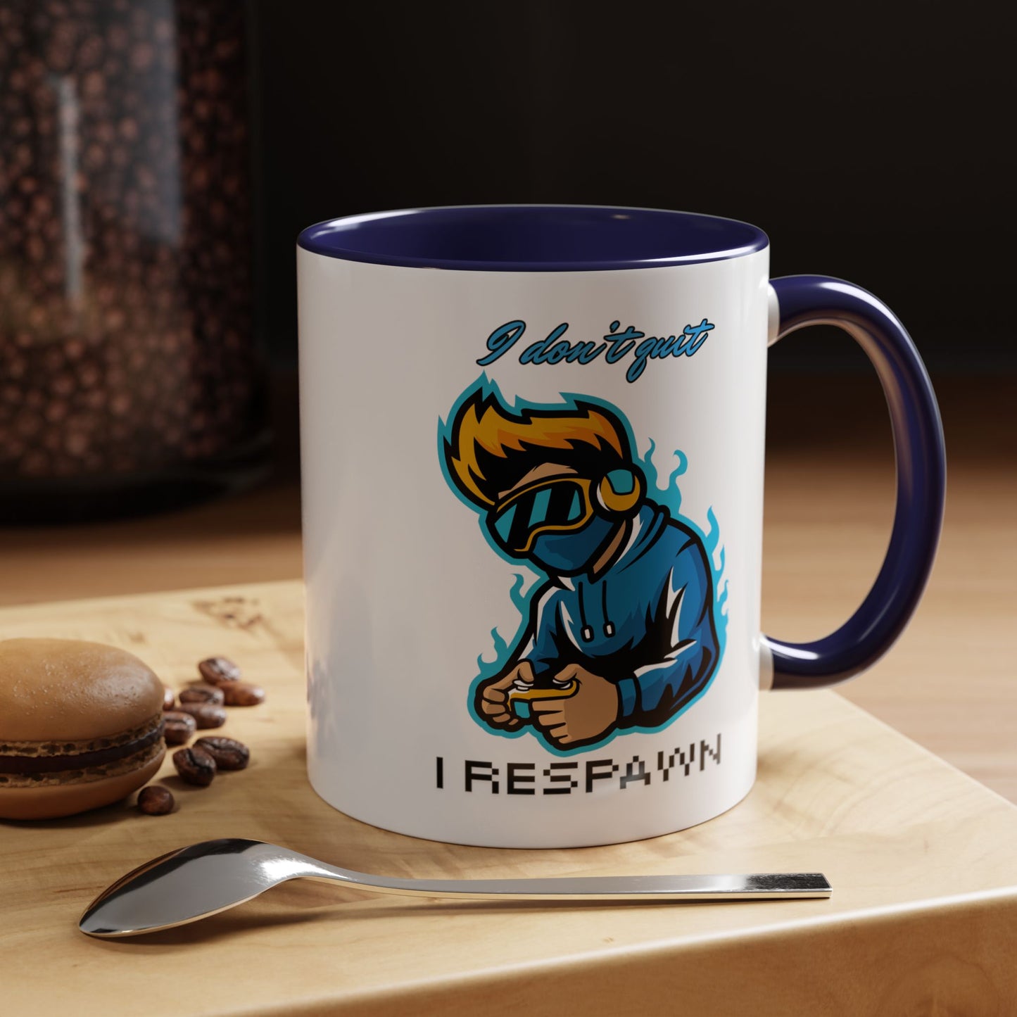 I Don't Quit. I Respawn. - Gamer Coffee Mug - Perfect Gift for Gamers (11, 15oz)