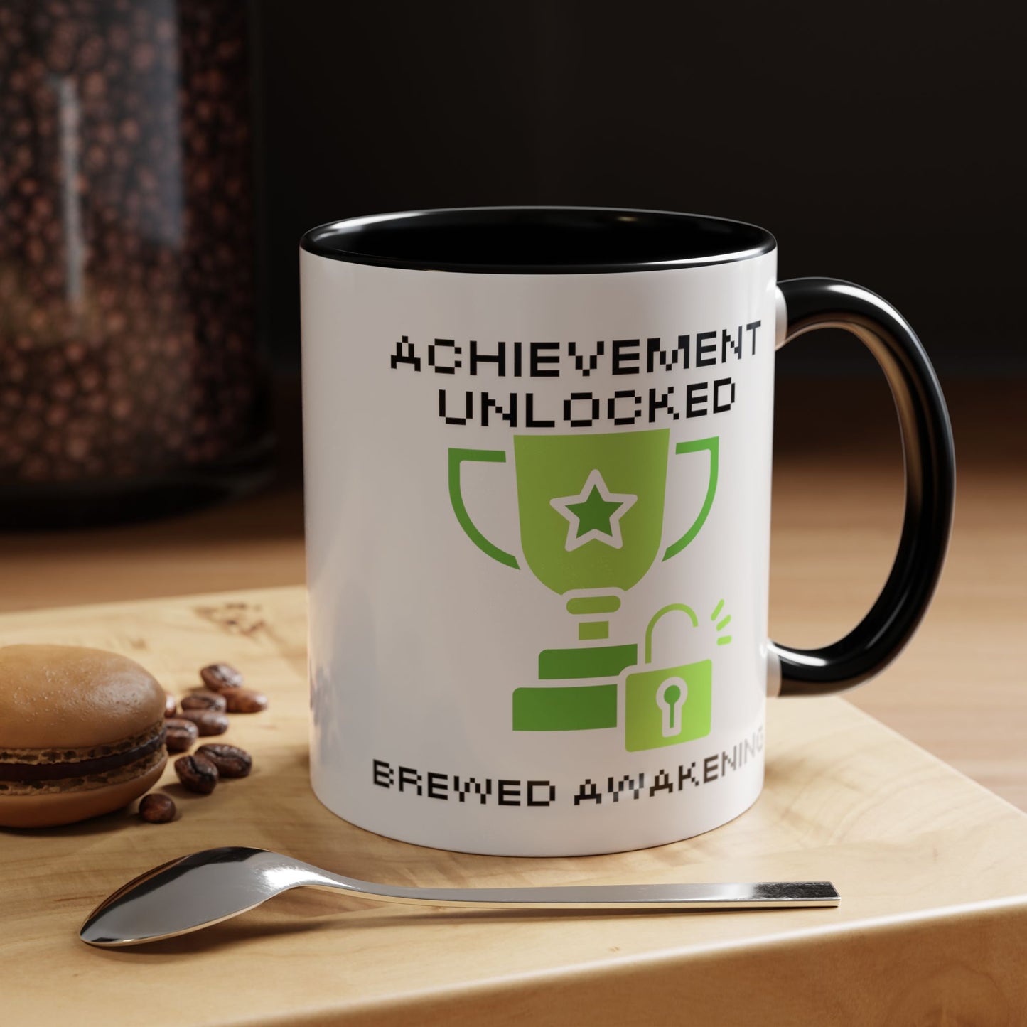Achievement Unlocked: Brewed Awakening - Gamer Coffee Mug - Perfect Gift for Gamers (11, 15oz)