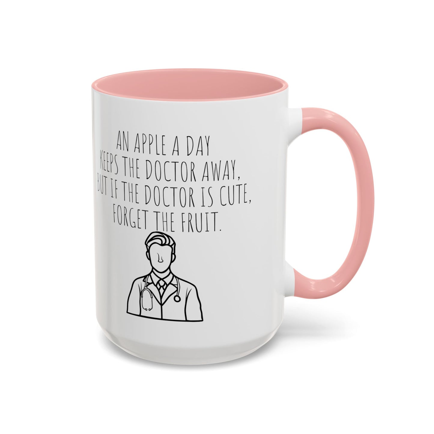 'An Apple a Day' - Funny Doctor-Themed Coffee Mug - Perfect Gift for Medical Professionals (11, 15oz)