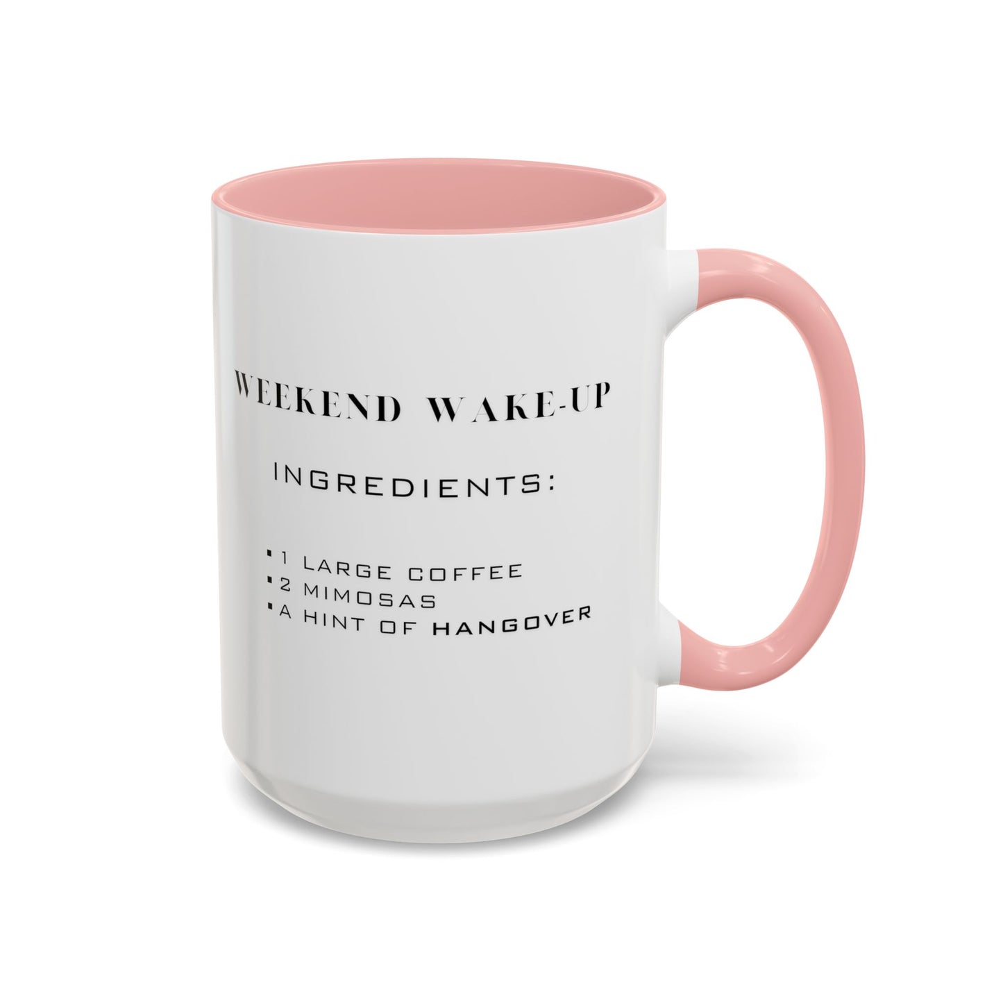 Recipe for Weekend Wake-Up - Adult Humor Coffee Mug - Perfect Gag Gift for Adults (11, 15oz)