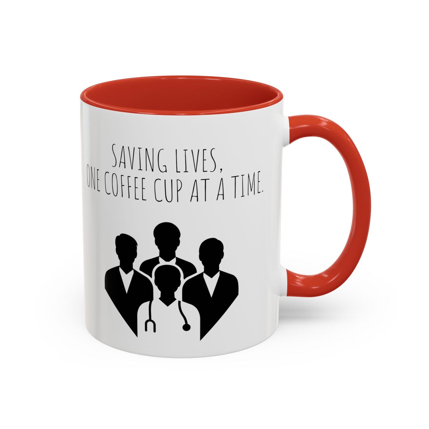 Saving Lives, One Coffee Cup at a Time - Funny Doctor Coffee Mug - Perfect Gift for Healthcare Professionals (11, 15oz)