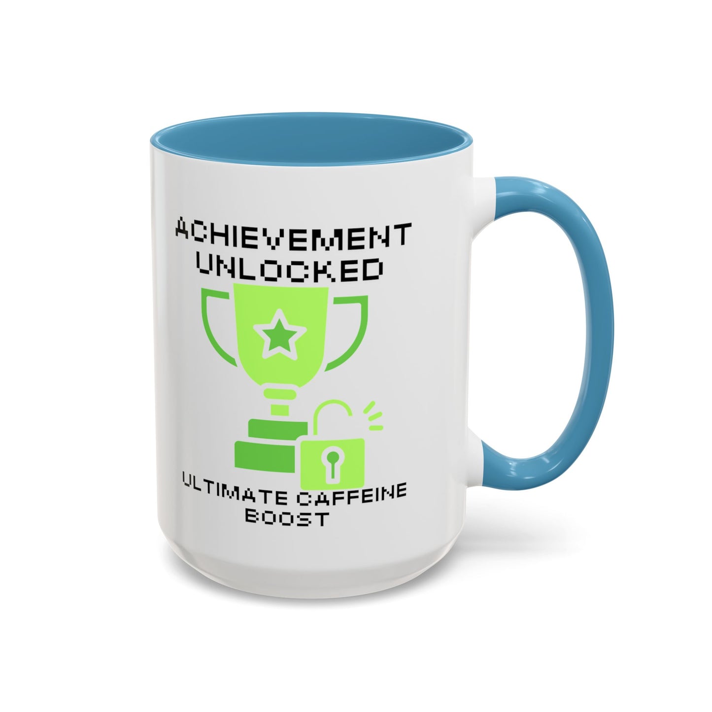 Achievement Unlocked: Ultimate Caffeine Boost - Gamer Coffee Mug - Perfect Gift for Gamers (11, 15oz)