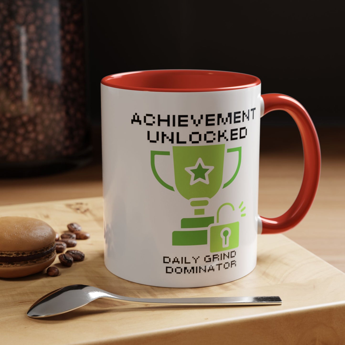 Achievement Unlocked: Daily Grind Dominator - Gamer Coffee Mug - Perfect Gift for Gamers (11, 15oz)