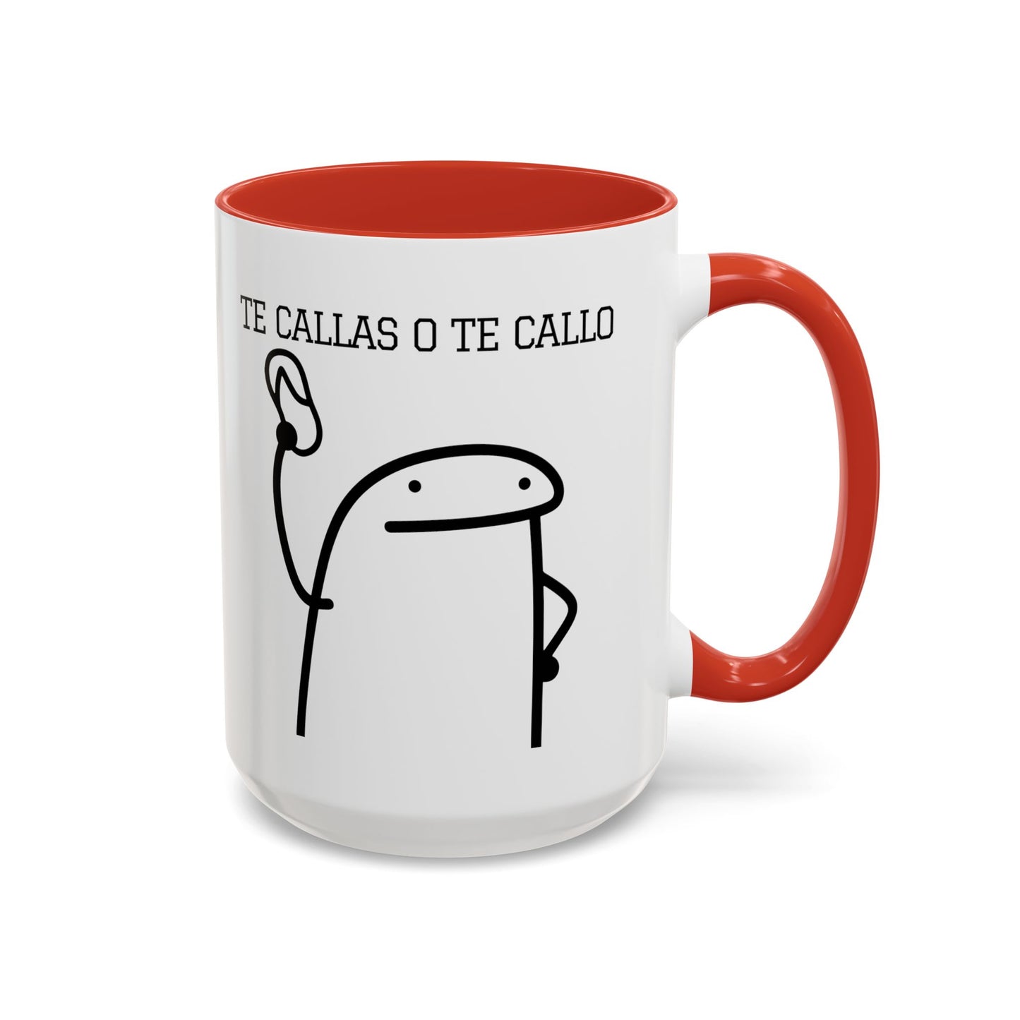 Taza de Café Chistosa - "Te Callas o Te Callo" | Taza Divertida y Original (11, 15oz)