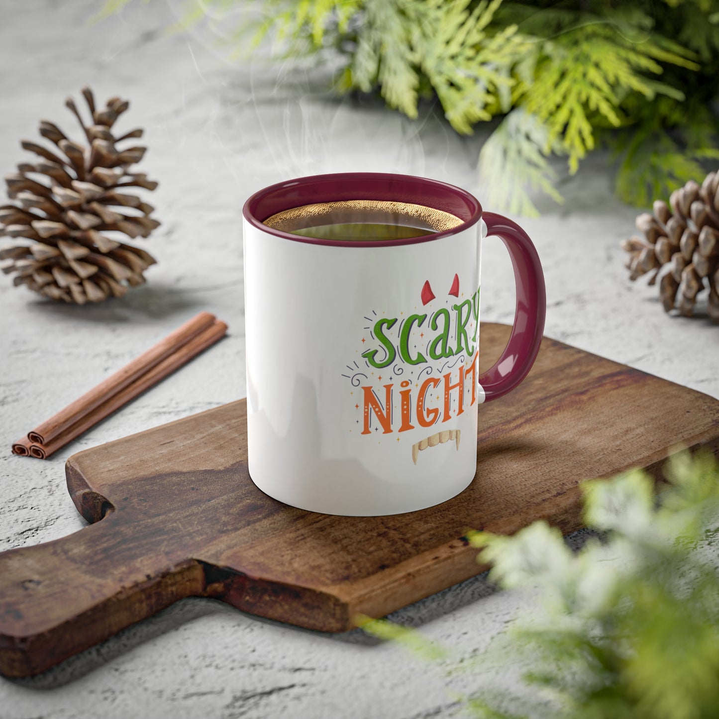 Halloween Mug - "Scary Night" | Spooky Coffee Mug for October, 11oz