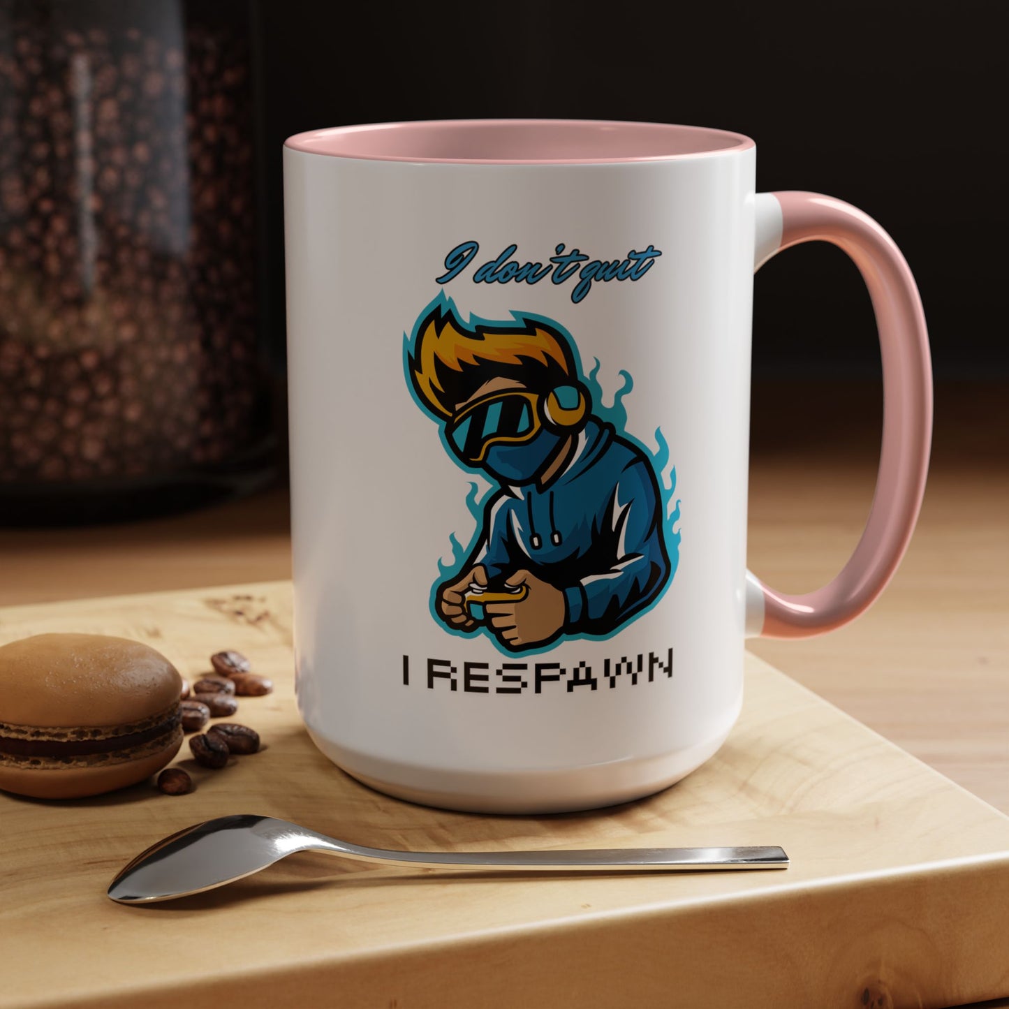I Don't Quit. I Respawn. - Gamer Coffee Mug - Perfect Gift for Gamers (11, 15oz)