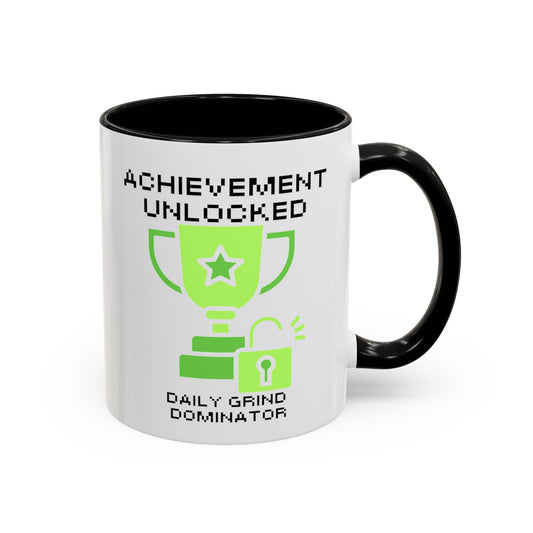 Achievement Unlocked: Daily Grind Dominator - Gamer Coffee Mug - Perfect Gift for Gamers (11, 15oz)