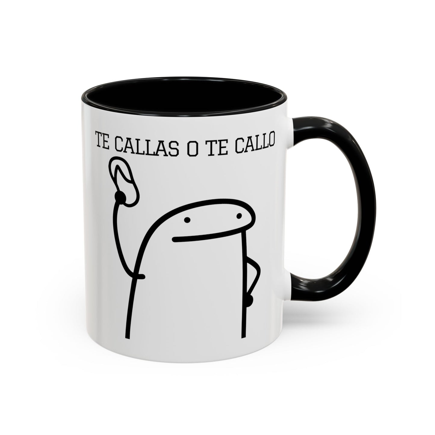 Taza de Café Chistosa - "Te Callas o Te Callo" | Taza Divertida y Original (11, 15oz)