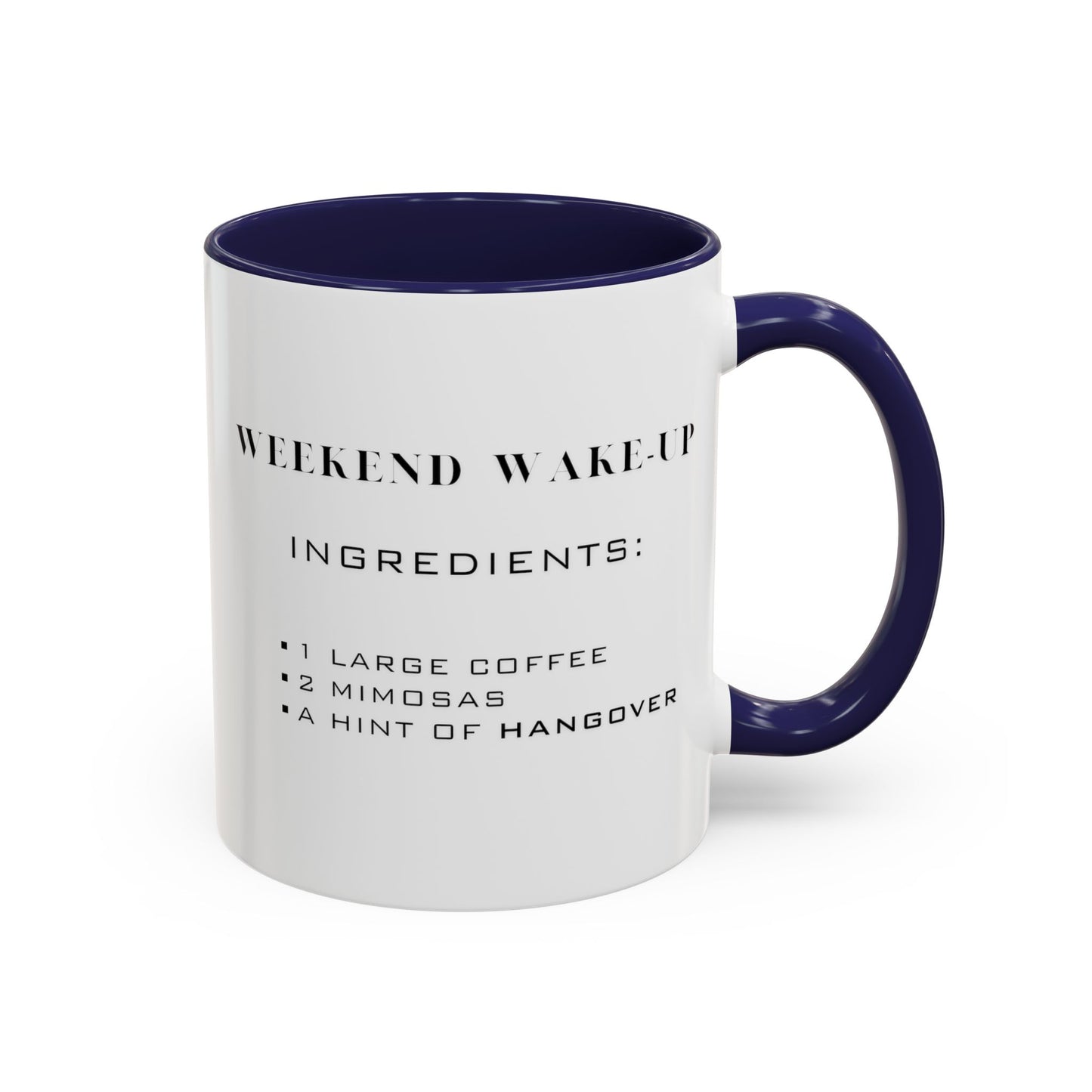 Recipe for Weekend Wake-Up - Adult Humor Coffee Mug - Perfect Gag Gift for Adults (11, 15oz)