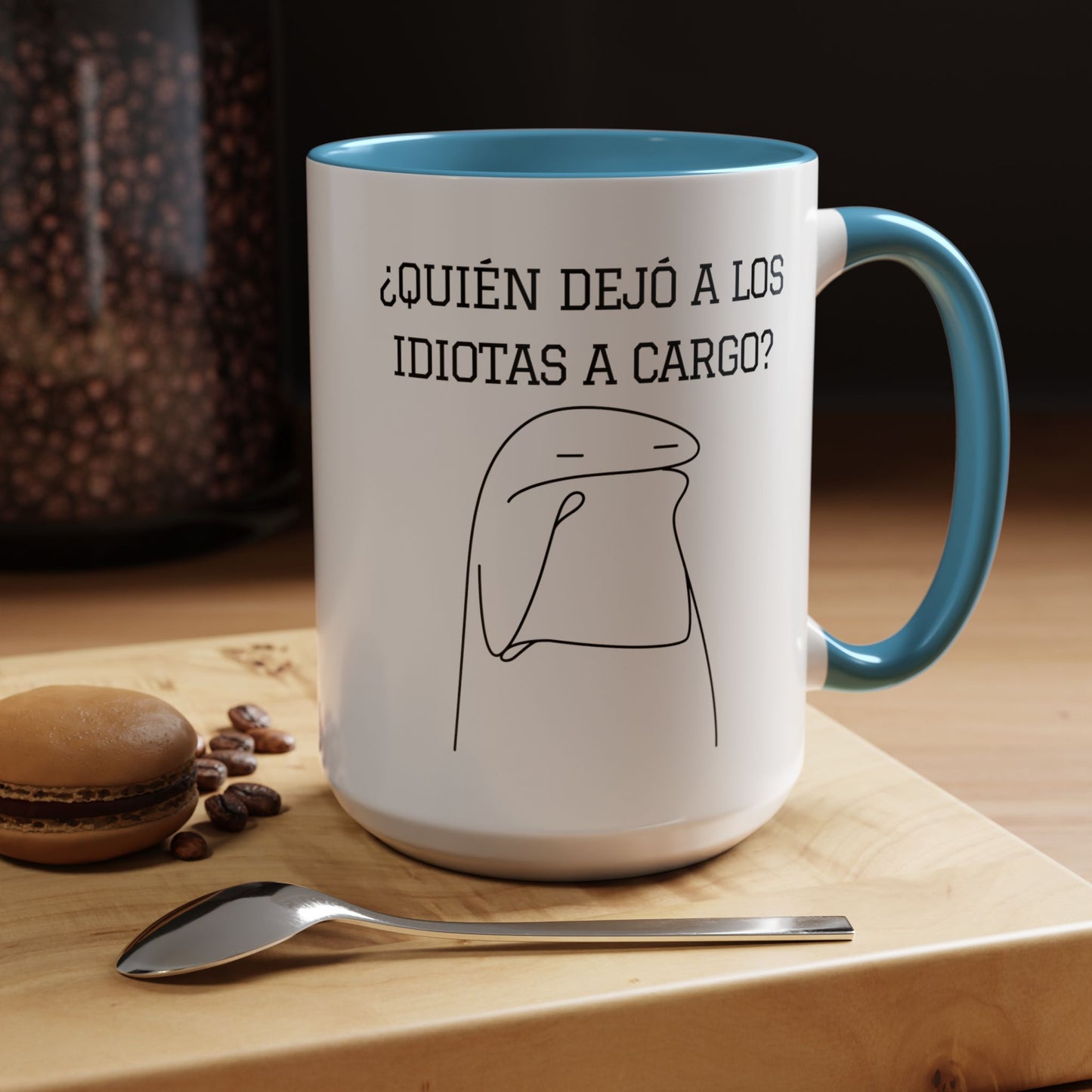Taza de Café Chistosa - "¿Quién Dejó a los Idiotas a Cargo?" | Taza Divertida (11, 15oz)