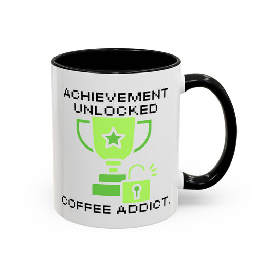 Achievement Unlocked: Coffee Addict - Gamer Coffee Mug - Perfect Gift for Gamers (11, 15oz)