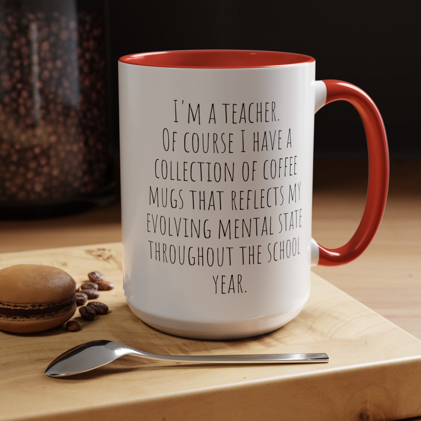 Teacher's Evolution Coffee Mug: Reflecting the School Year's Journey (11, 15oz)