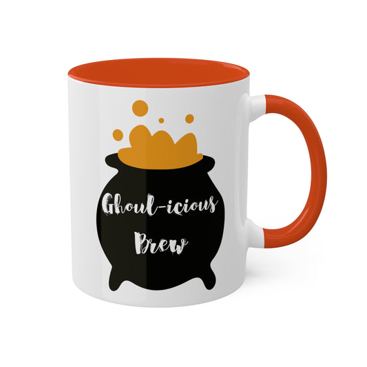 "Ghoul-icious Brew" Halloween Coffee Mug - Perfect for Spooky Coffee Lovers, 11oz
