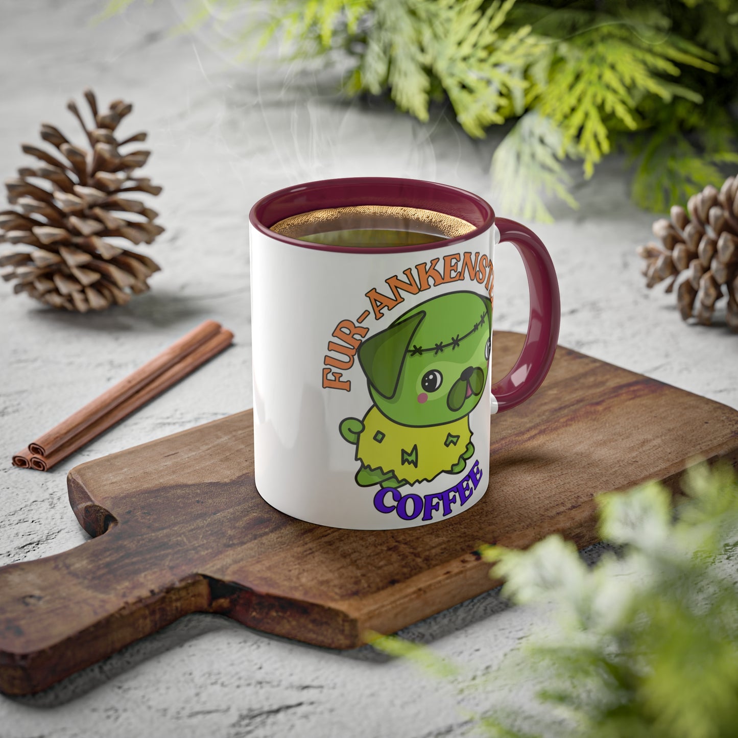 Fur-ankenstein's Coffee Halloween Mug – Spooky Pet-Themed Mug for Fall and Halloween, 11oz