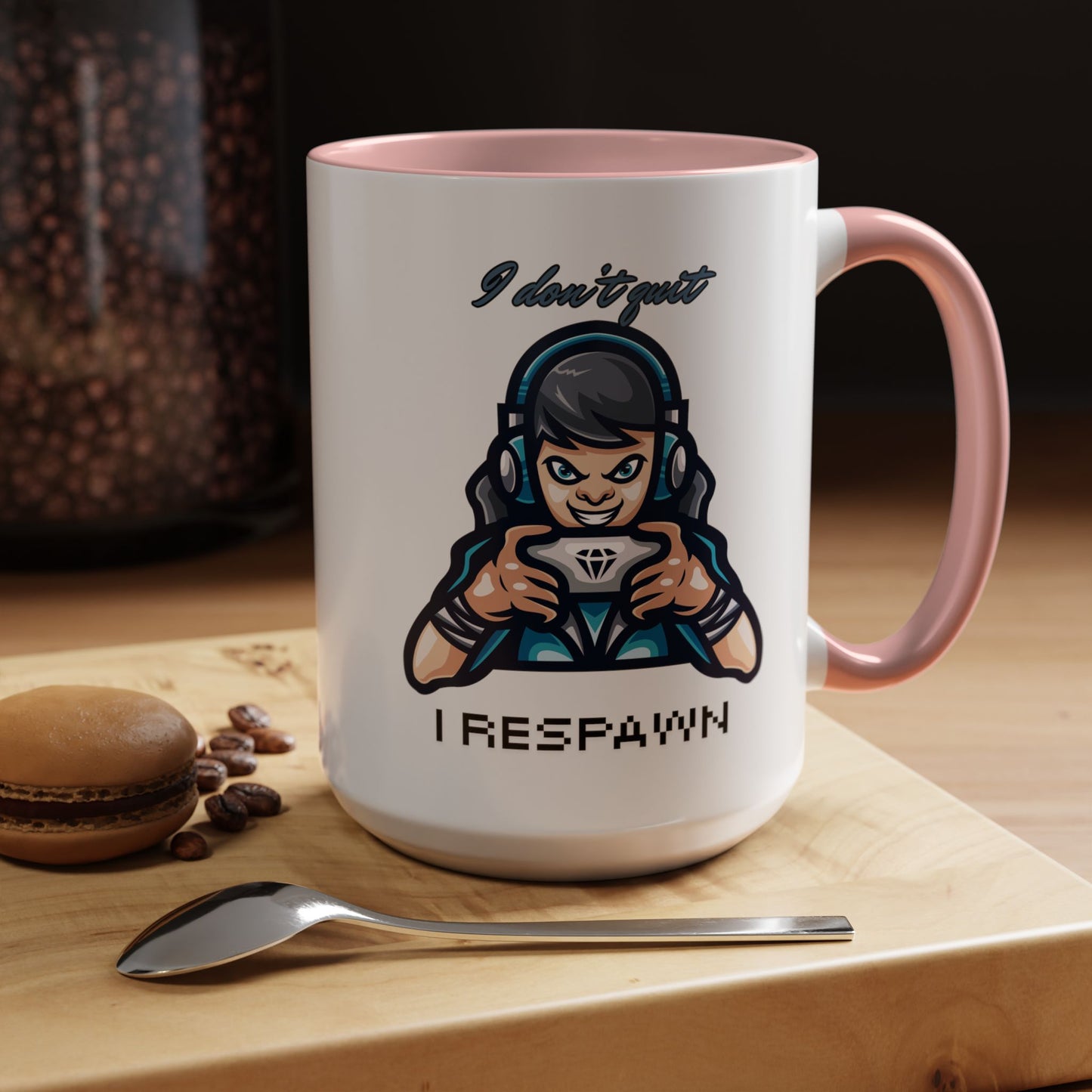 I Don't Quit. I Respawn. - Gamer Coffee Mug - Perfect Gift for Gamers (11, 15oz)