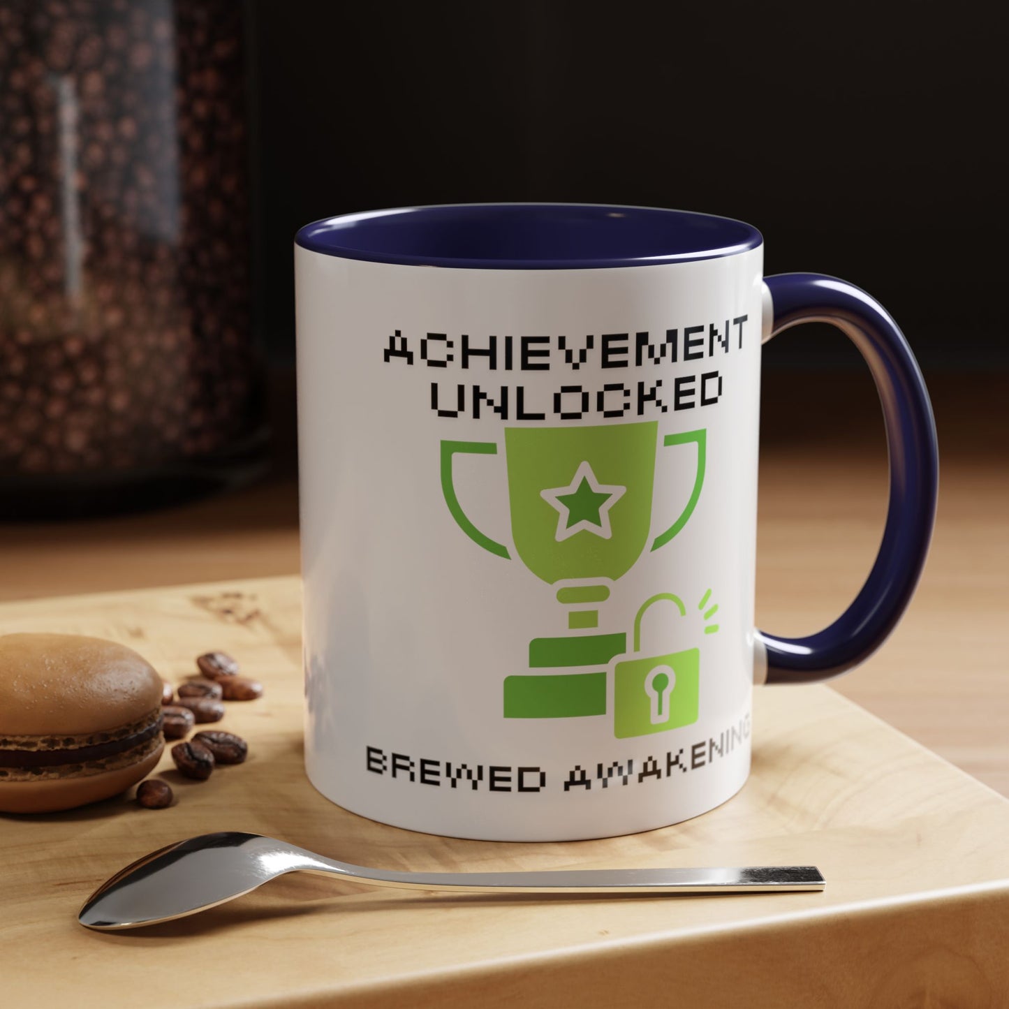 Achievement Unlocked: Brewed Awakening - Gamer Coffee Mug - Perfect Gift for Gamers (11, 15oz)