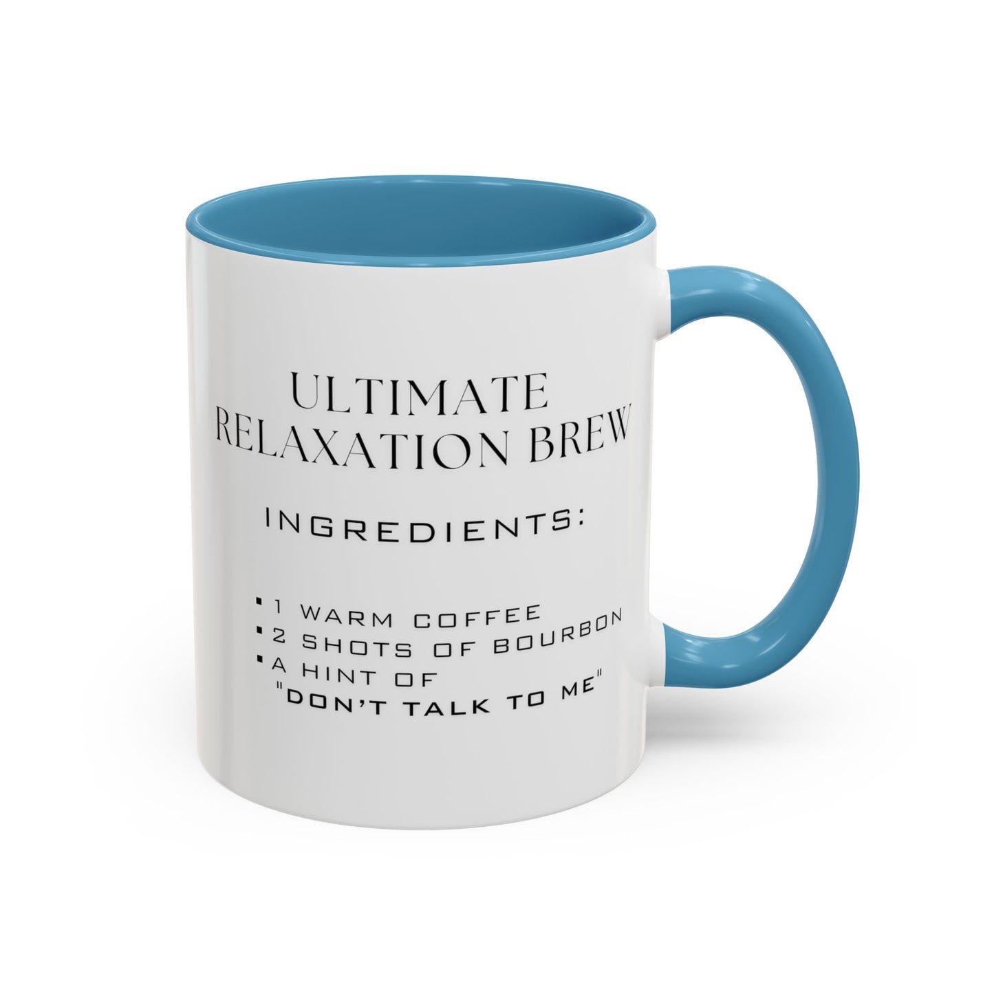 Recipe for Ultimate Relaxation Brew - Adult Humor Coffee Mug -  Perfect Gag Gift for Adults (11, 15oz)