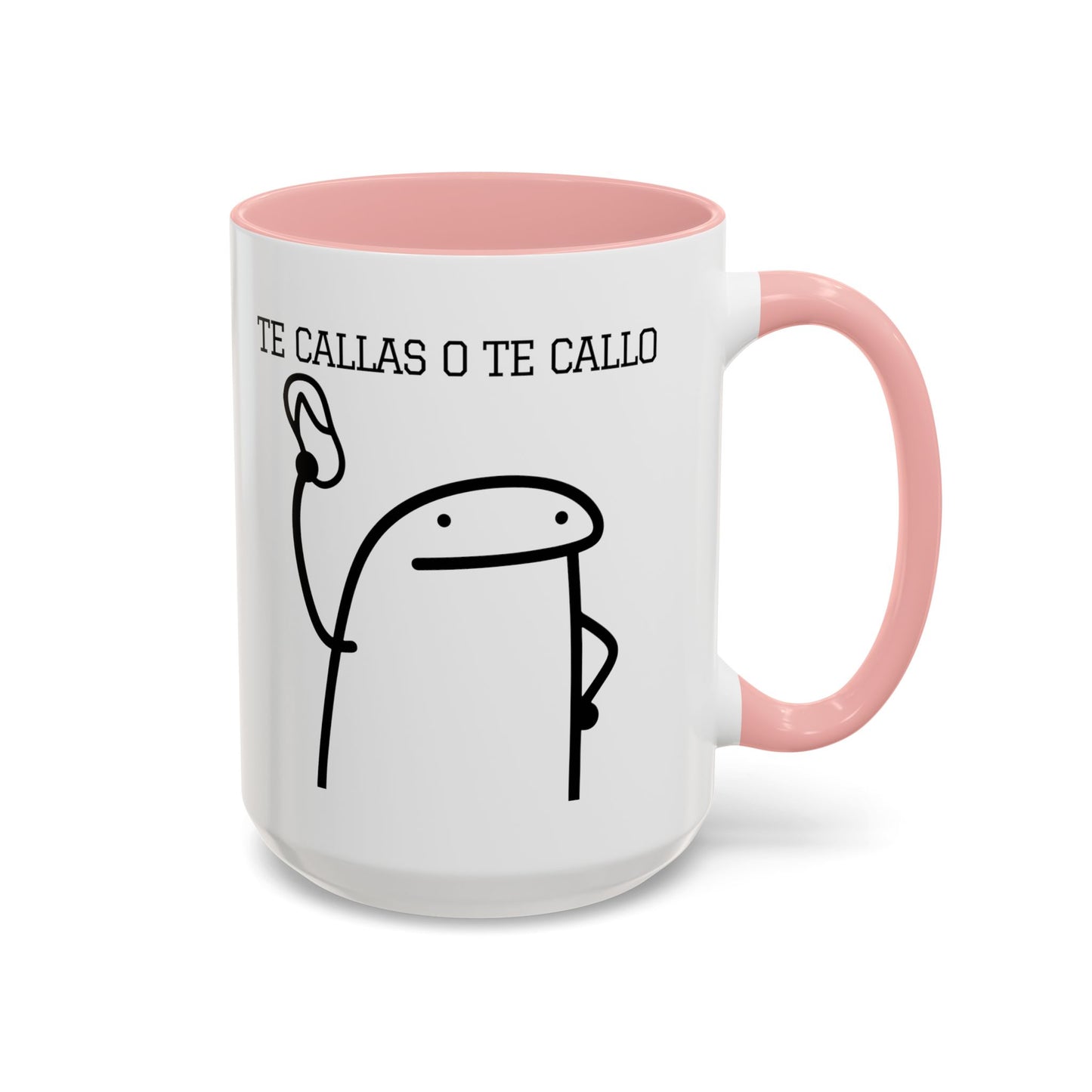 Taza de Café Chistosa - "Te Callas o Te Callo" | Taza Divertida y Original (11, 15oz)