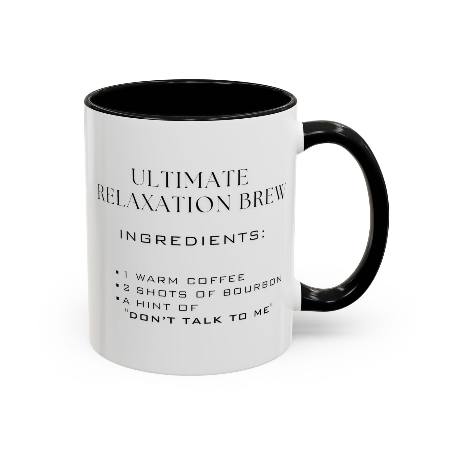 Recipe for Ultimate Relaxation Brew - Adult Humor Coffee Mug -  Perfect Gag Gift for Adults (11, 15oz)