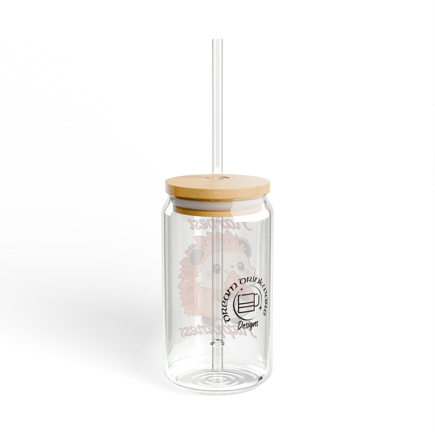 Harvest Happiness - Autumn Seasonal Joy in Every Sip - Drinkware Sipper Glass, 16oz