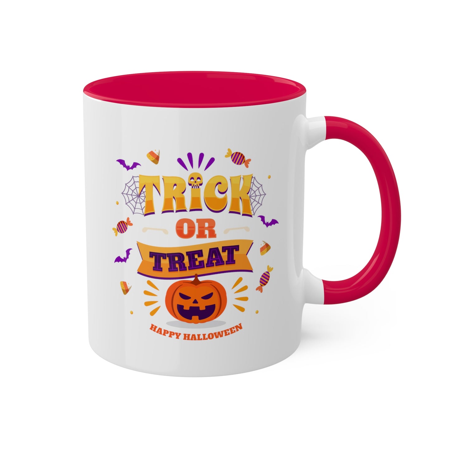Halloween Mug - "Trick or Treat - Happy Halloween" | Spooky Coffee Mug, 11oz