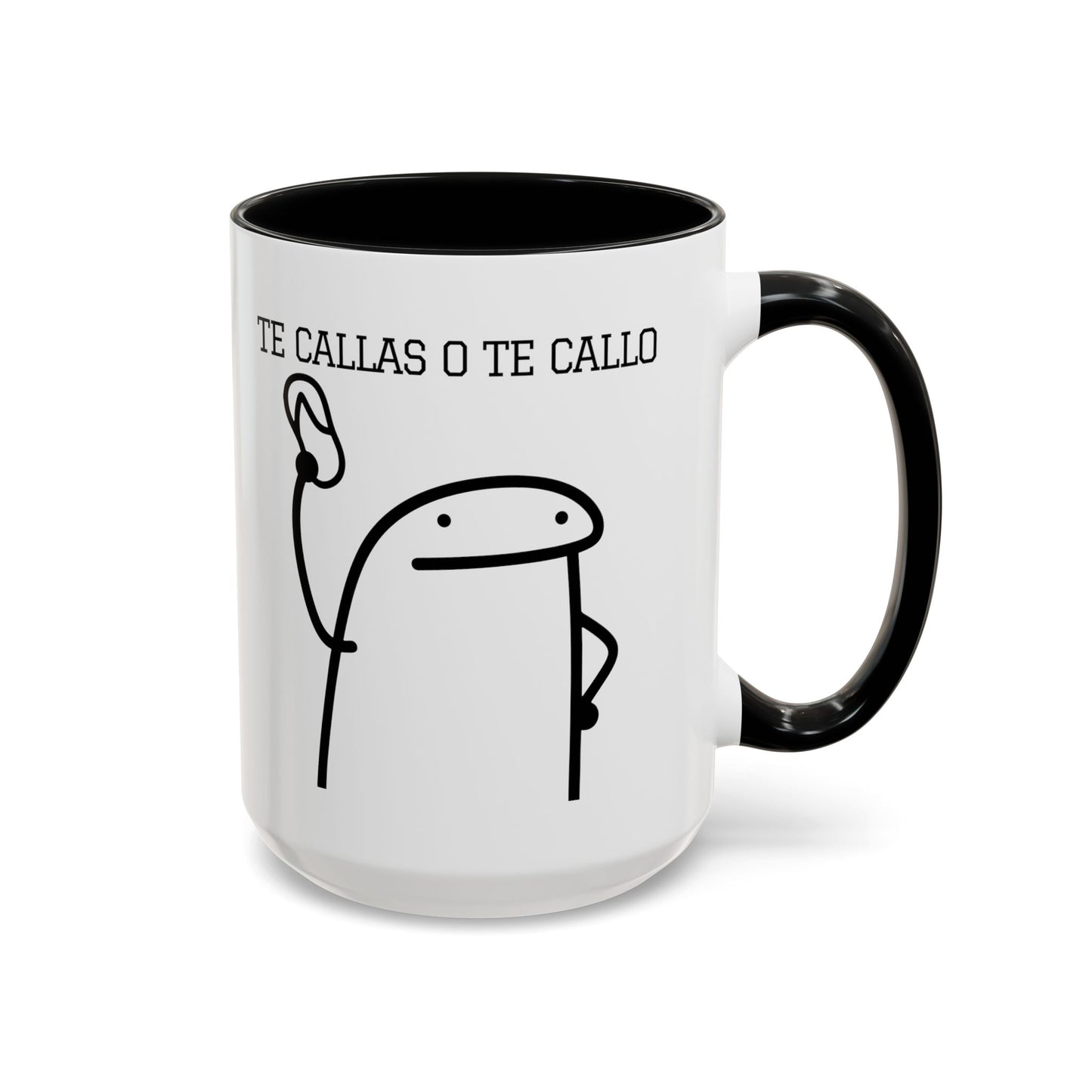Taza de Café Chistosa - "Te Callas o Te Callo" | Taza Divertida y Original (11, 15oz)