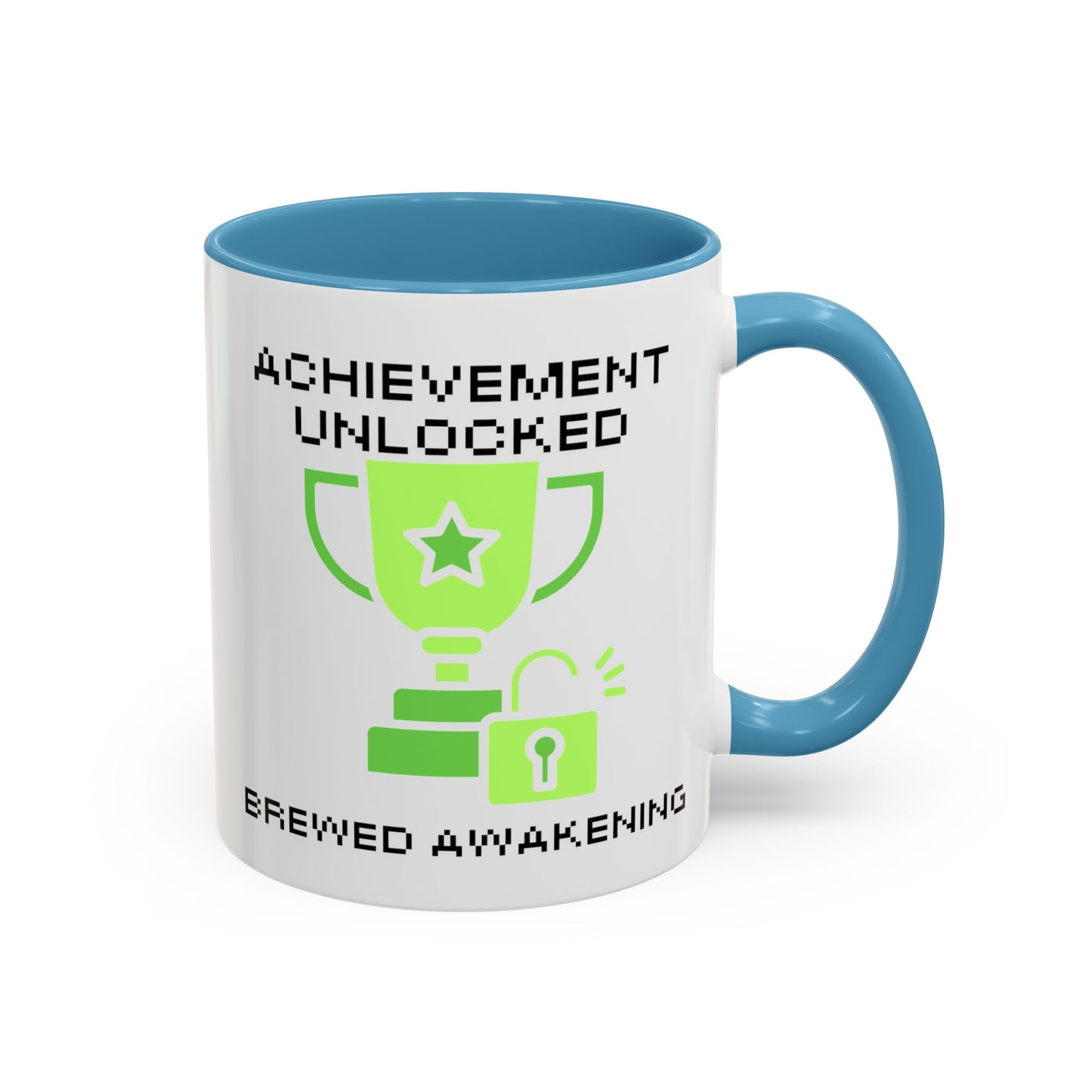 Achievement Unlocked: Brewed Awakening - Gamer Coffee Mug - Perfect Gift for Gamers (11, 15oz)