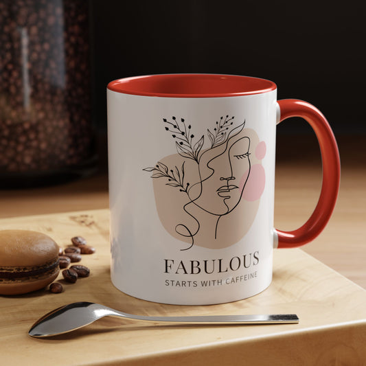 Fabulous Coffee Mug: Start Your Day with Caffeine (11, 15oz)