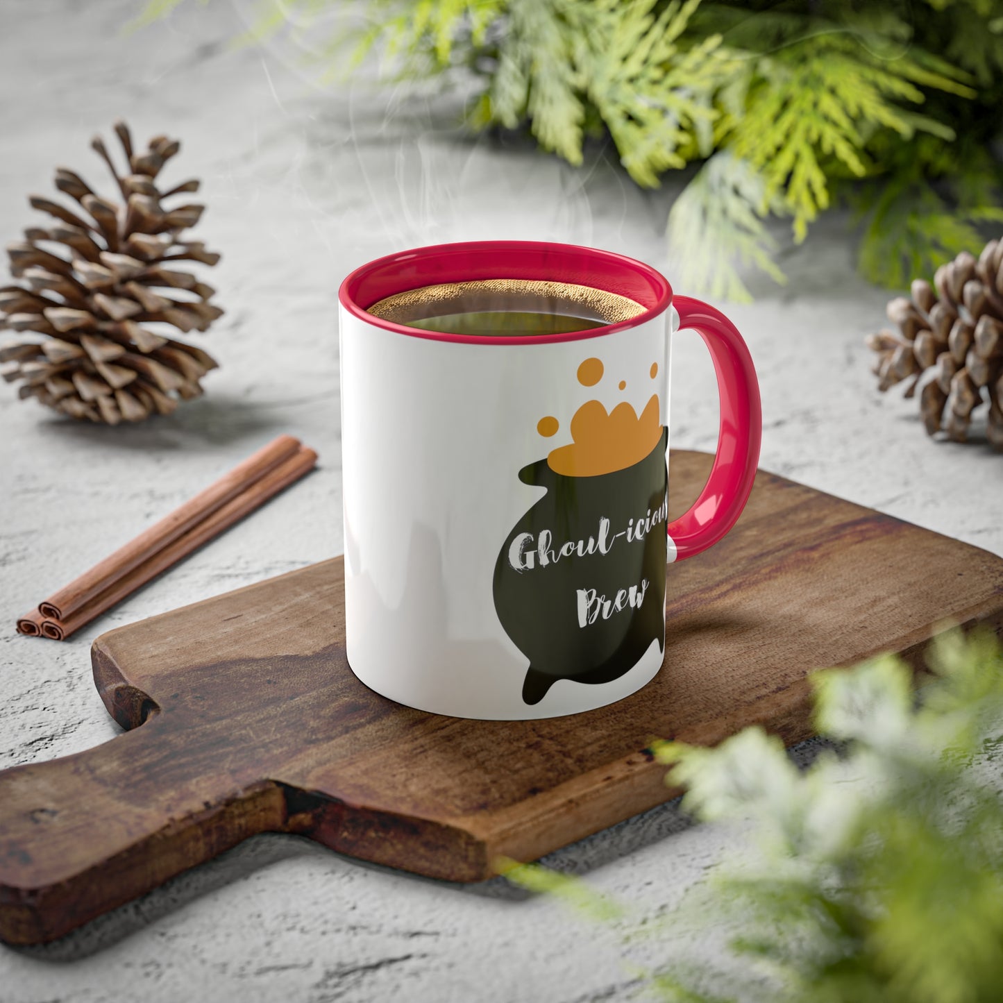 "Ghoul-icious Brew" Halloween Coffee Mug - Perfect for Spooky Coffee Lovers, 11oz
