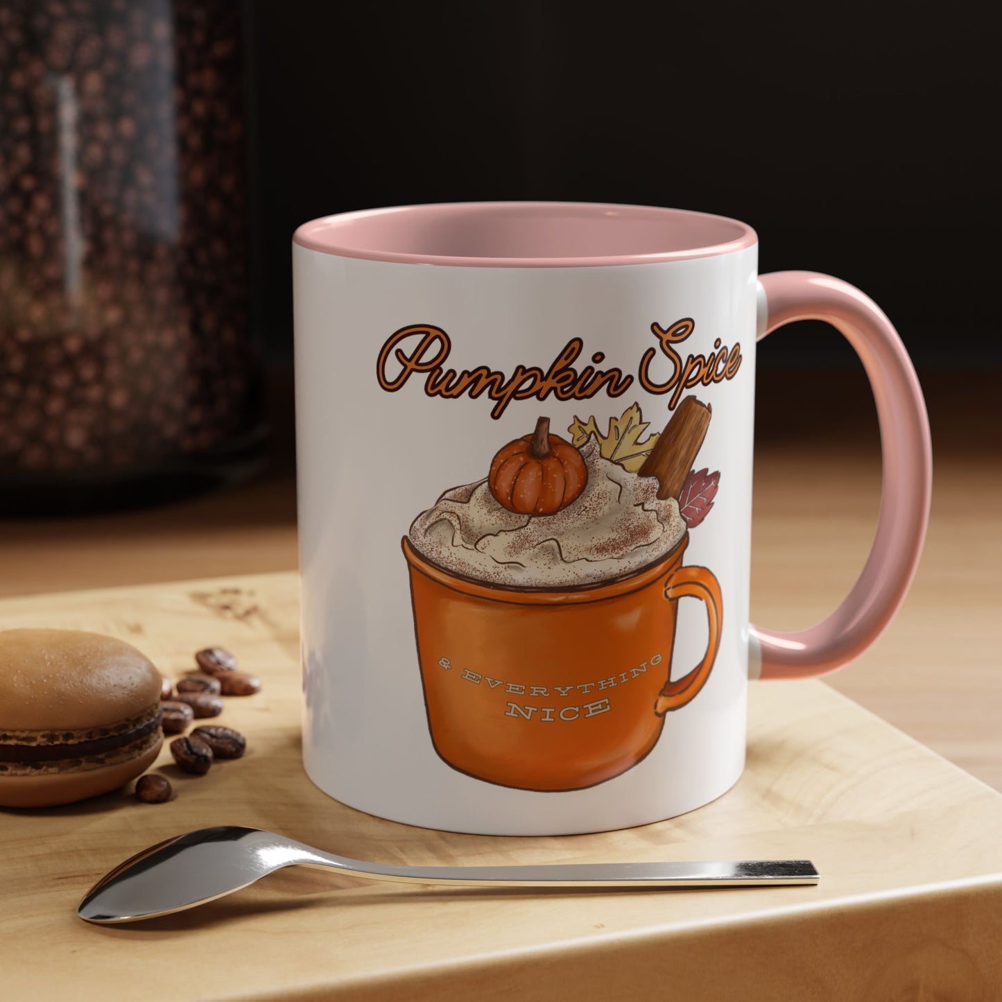 Pumpkin Spice & Everything Nice - Autumn Mug - Cozy Seasonal Mug (11, 15oz)
