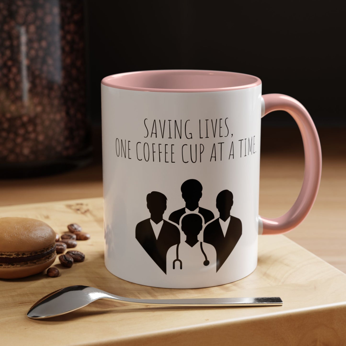 Saving Lives, One Coffee Cup at a Time - Funny Doctor Coffee Mug - Perfect Gift for Healthcare Professionals (11, 15oz)