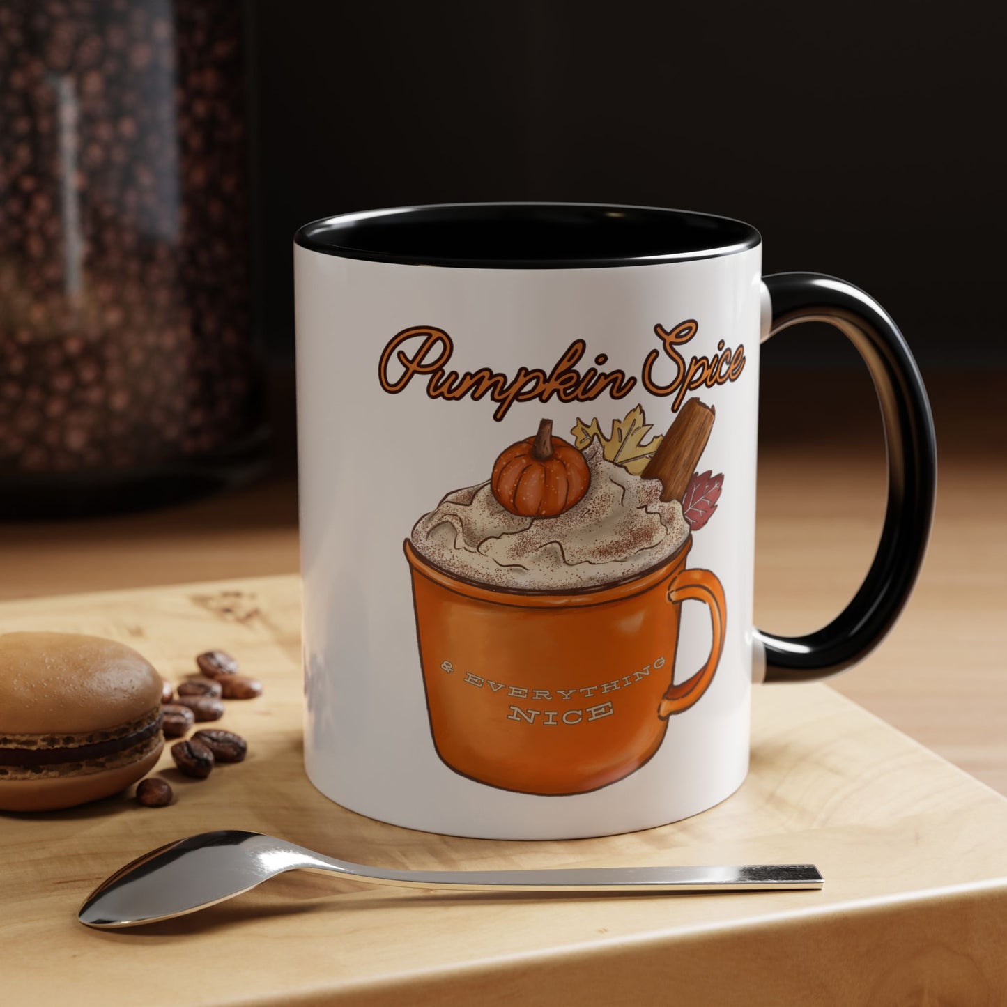 Pumpkin Spice & Everything Nice - Autumn Mug - Cozy Seasonal Mug (11, 15oz)