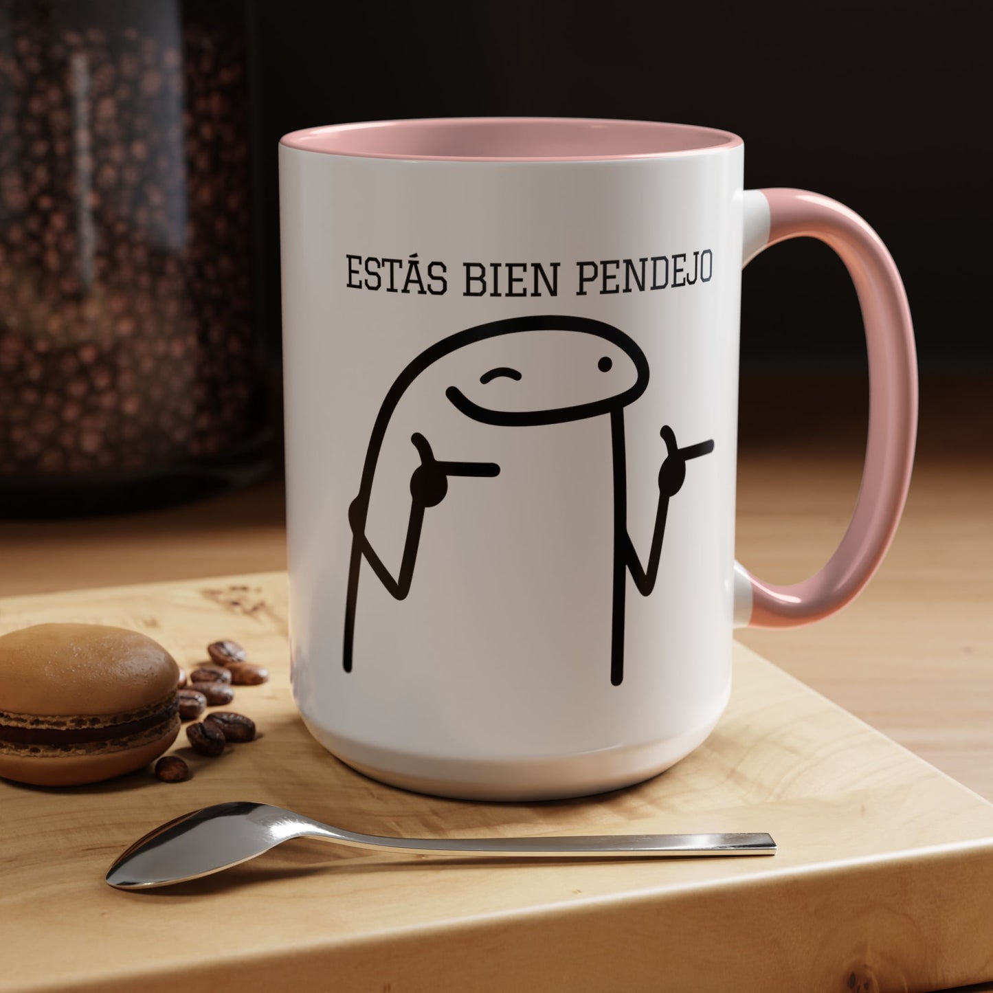 Taza de Café Chistosa - "Estás Bien Pendejo" | Taza Divertida (11, 15oz)