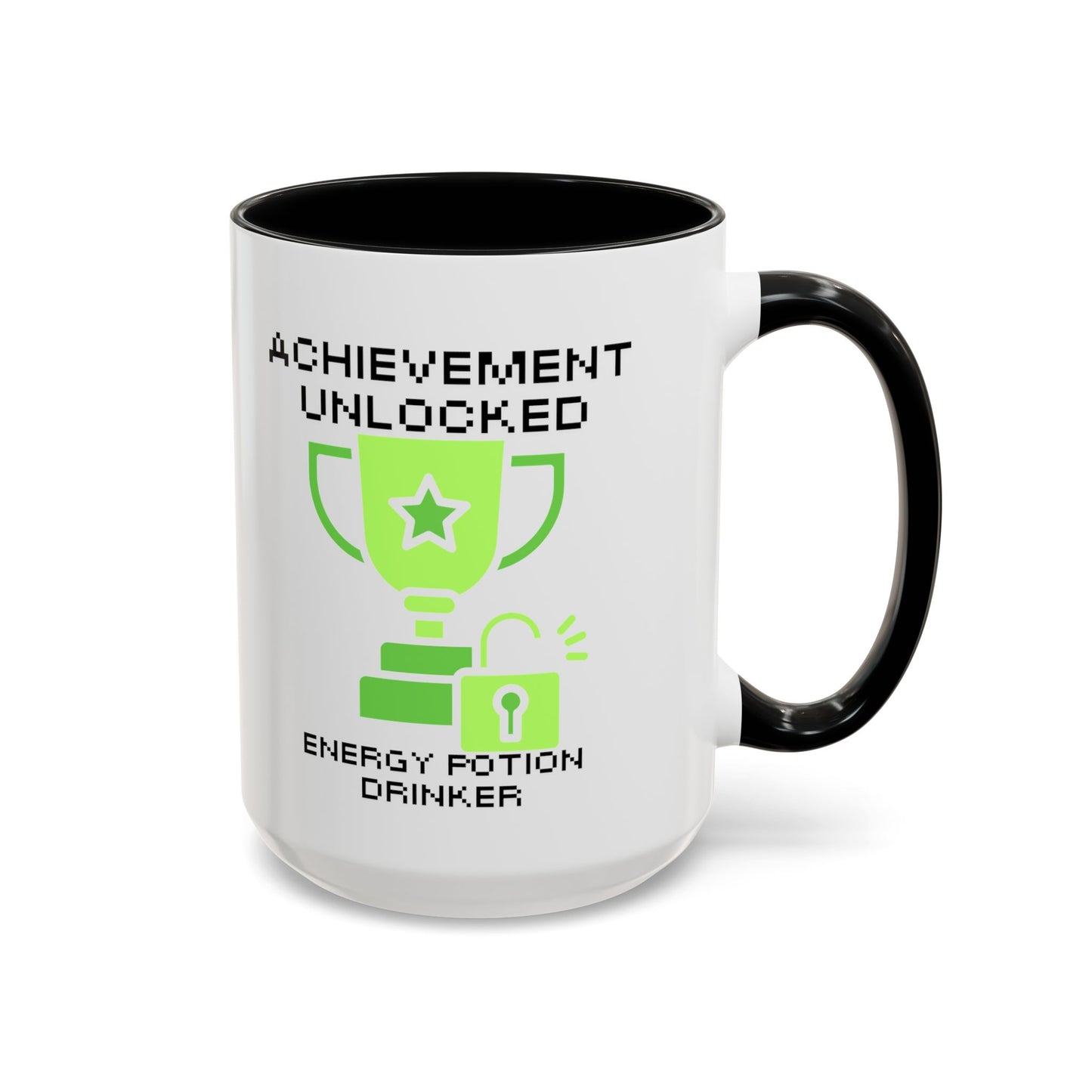 Achievement Unlocked: Energy Potion Drinker - Gamer Coffee Mug - Perfect Gift for Gamers (11, 15oz)