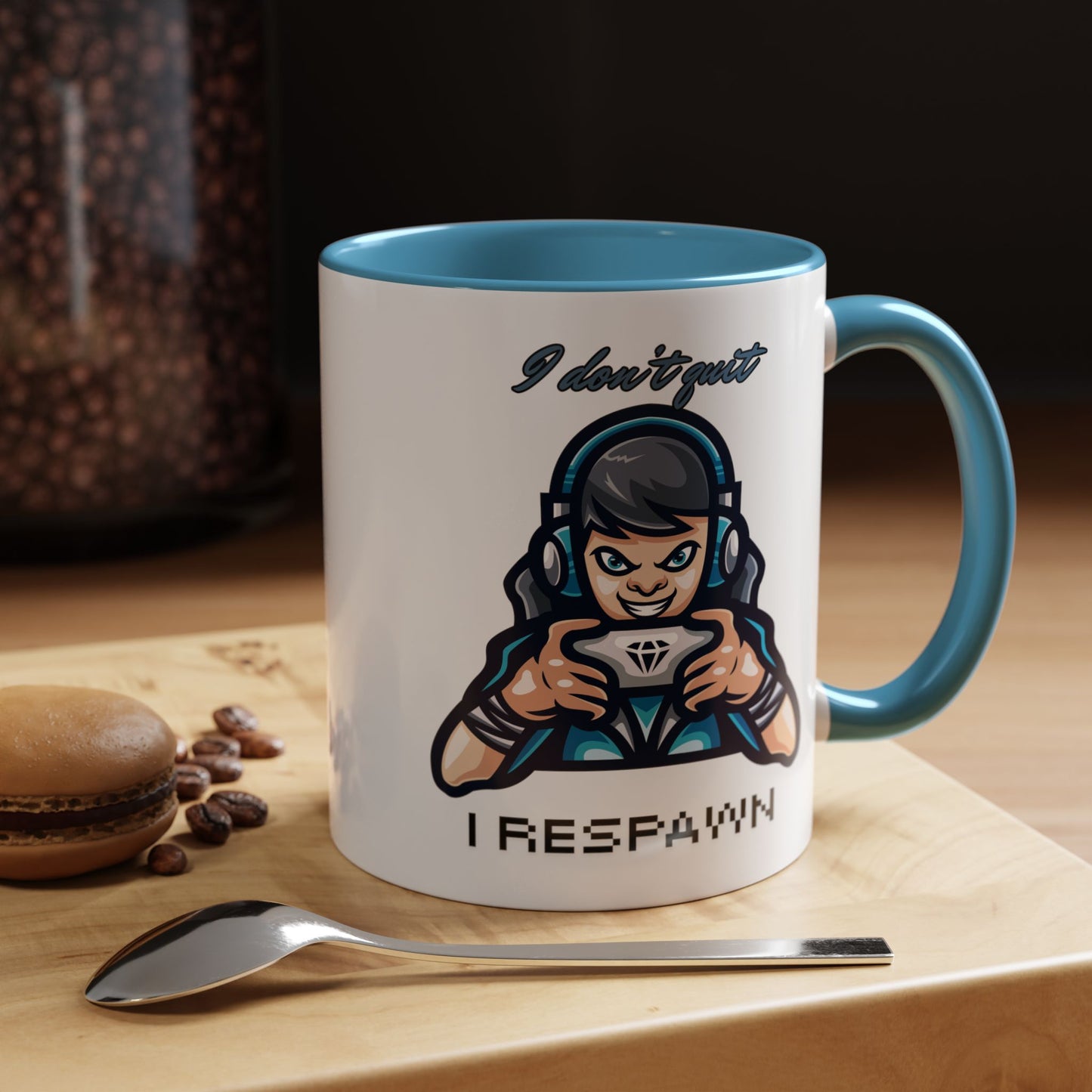 I Don't Quit. I Respawn. - Gamer Coffee Mug - Perfect Gift for Gamers (11, 15oz)