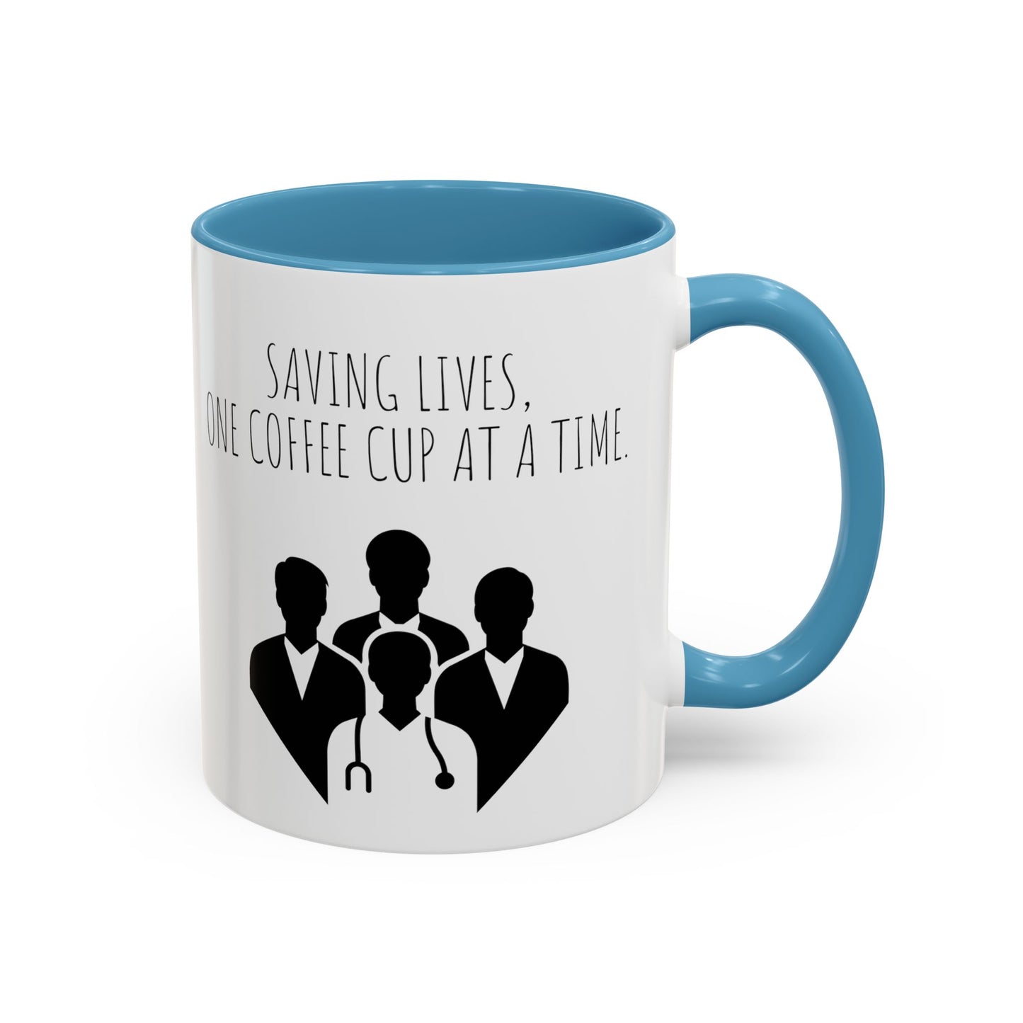 Saving Lives, One Coffee Cup at a Time - Funny Doctor Coffee Mug - Perfect Gift for Healthcare Professionals (11, 15oz)