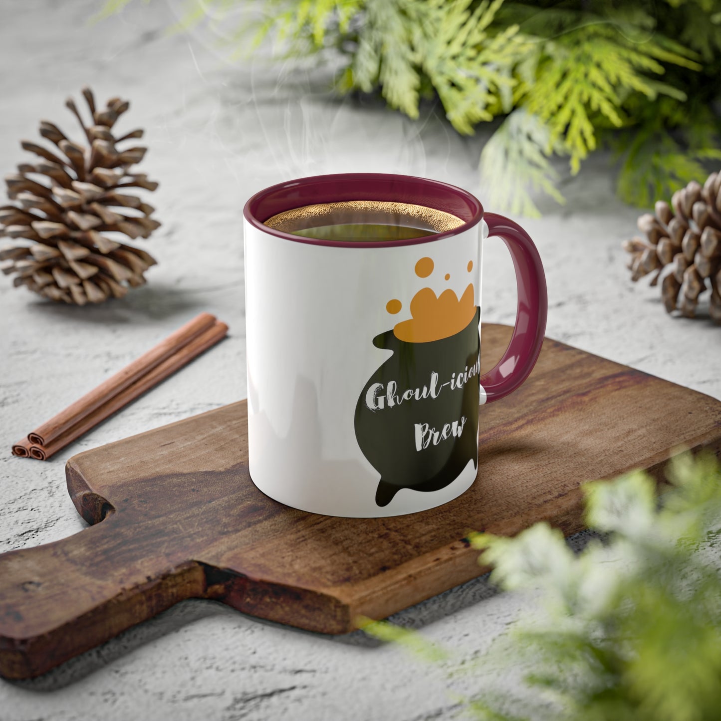 "Ghoul-icious Brew" Halloween Coffee Mug - Perfect for Spooky Coffee Lovers, 11oz
