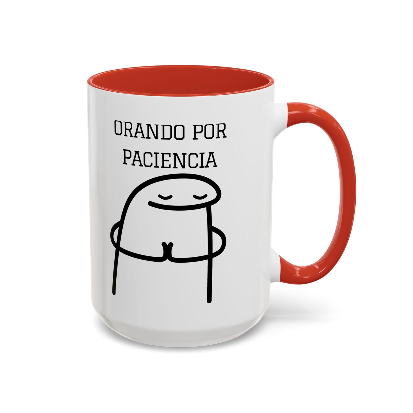 Taza de Café Chistosa - "Orando por Paciencia" | Taza Divertida (11, 15oz)