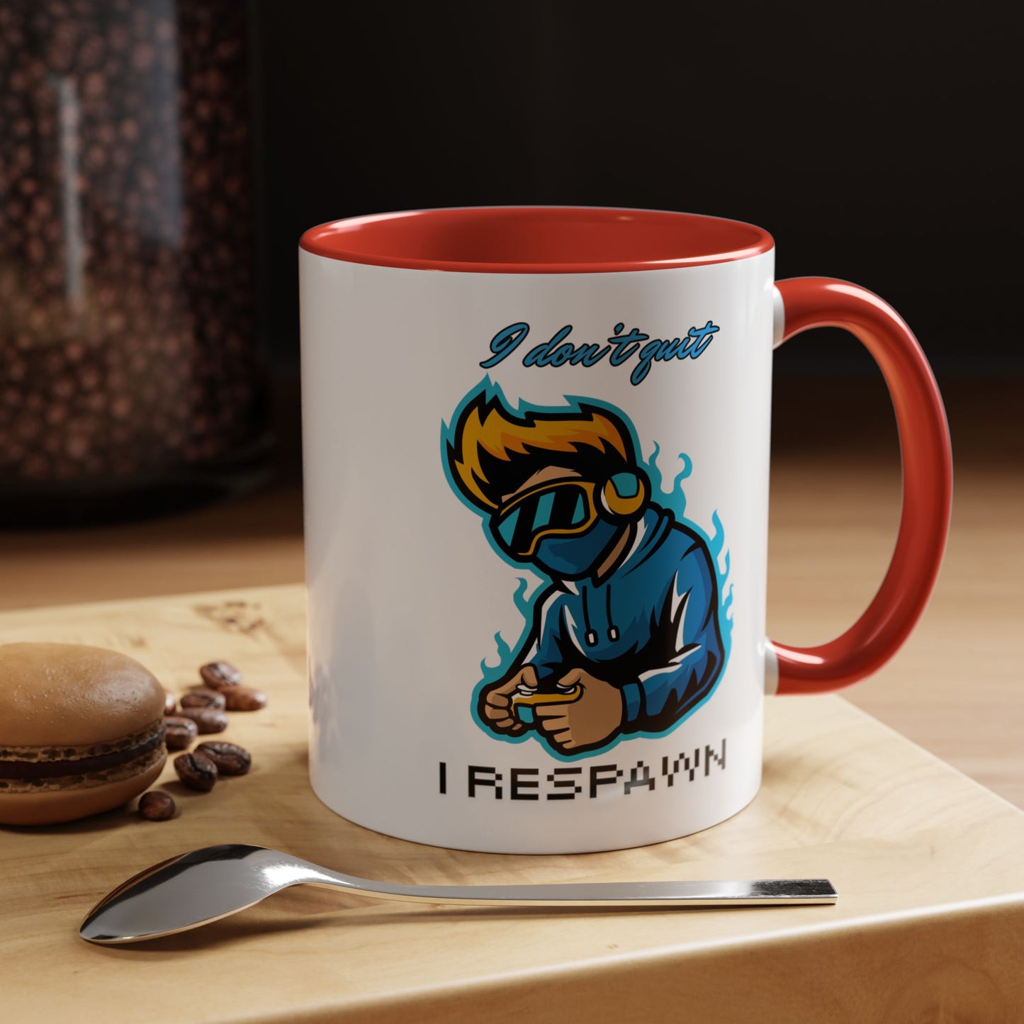 I Don't Quit. I Respawn. - Gamer Coffee Mug - Perfect Gift for Gamers (11, 15oz)