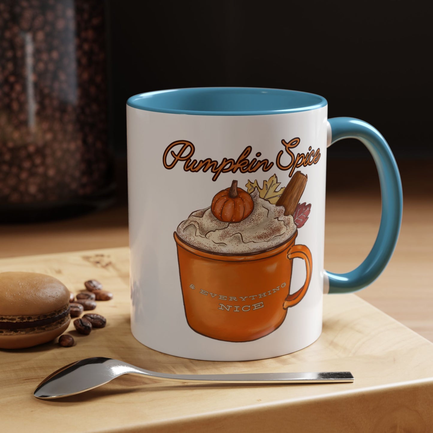 Pumpkin Spice & Everything Nice - Autumn Mug - Cozy Seasonal Mug (11, 15oz)
