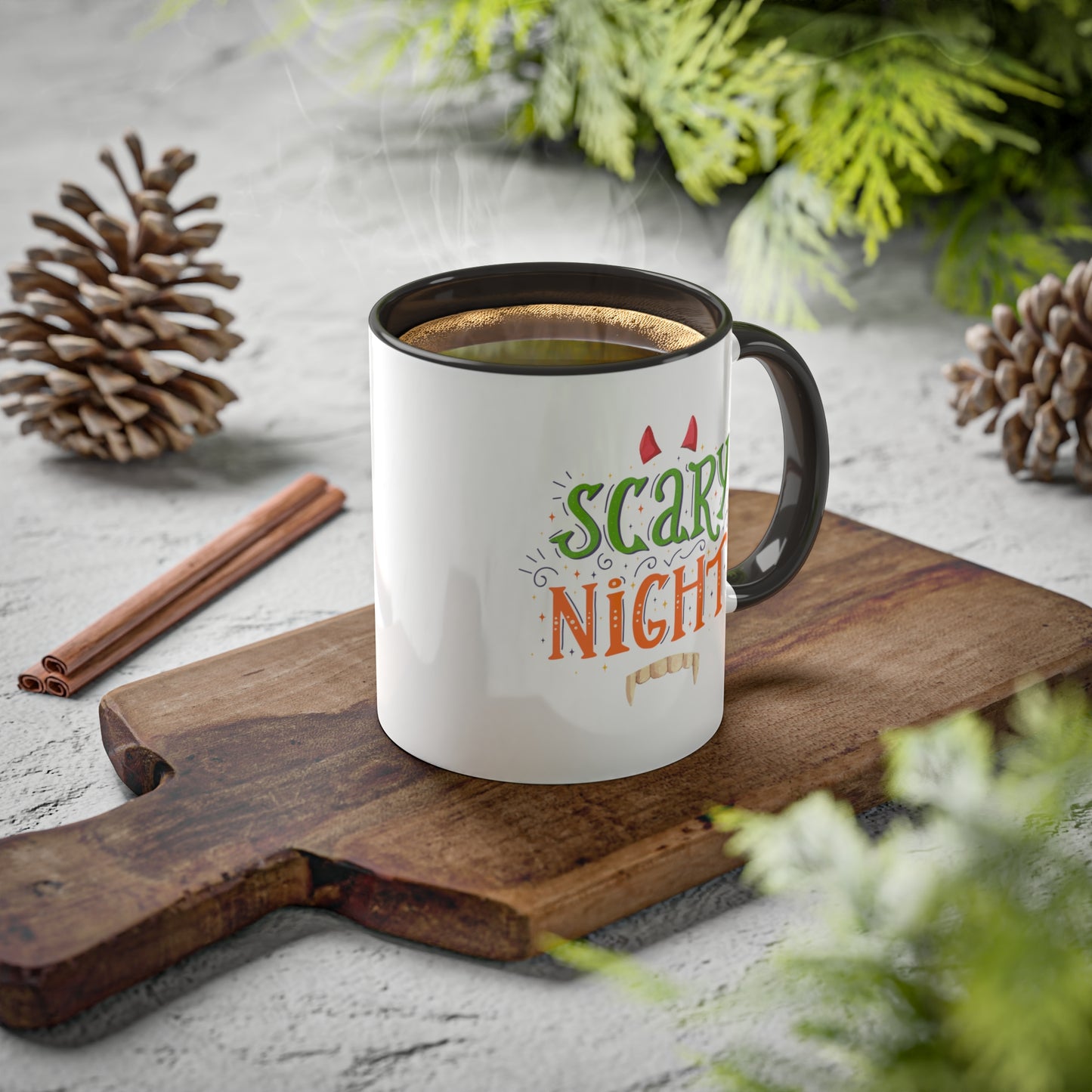 Halloween Mug - "Scary Night" | Spooky Coffee Mug for October, 11oz