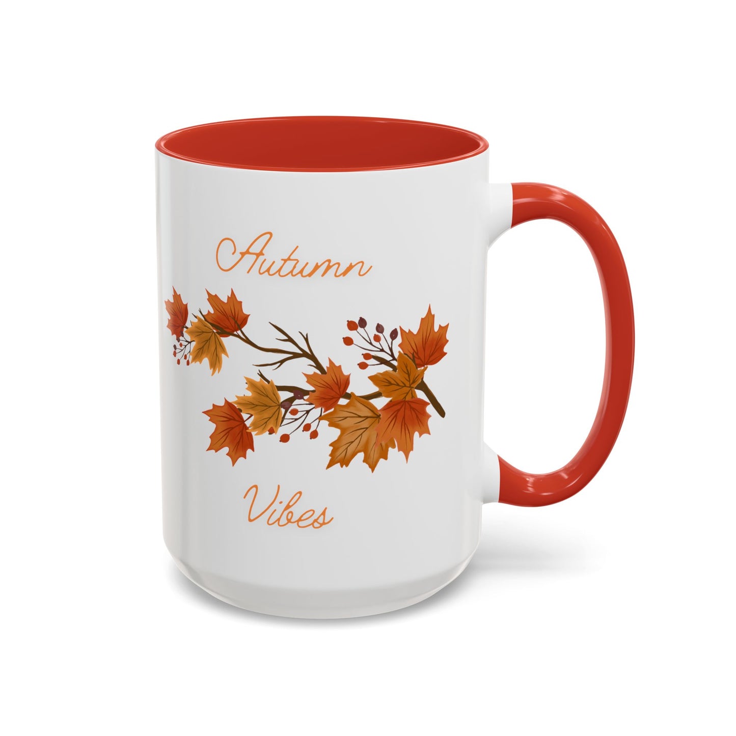 Autumn Vibes Mug - Cozy Fall-Themed Drinkware for Seasonal Enjoyment (11, 15oz)
