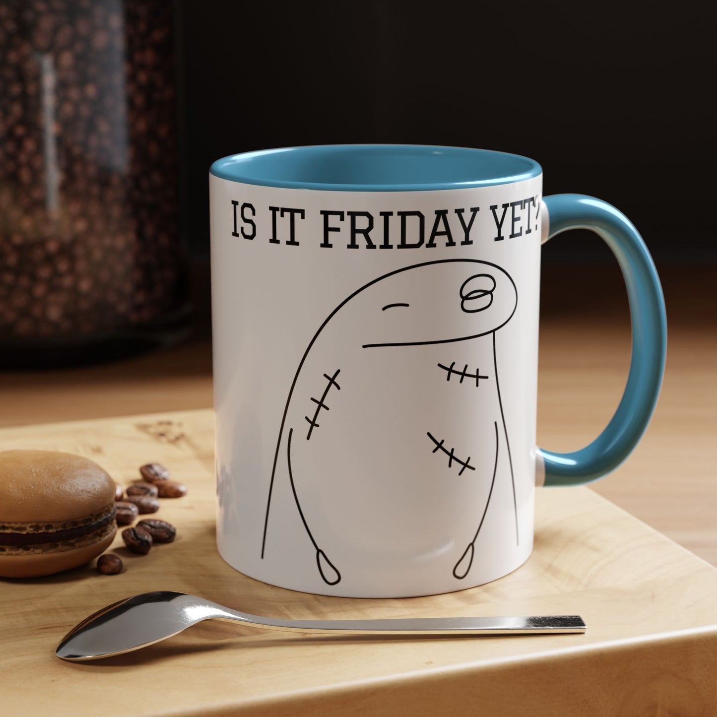 Funny Coffee Mug - "Is It Friday, Yet?" | Humorous Workday Mug (11, 15oz)